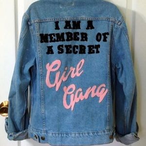 High Heels Suicide light wash jean jacket